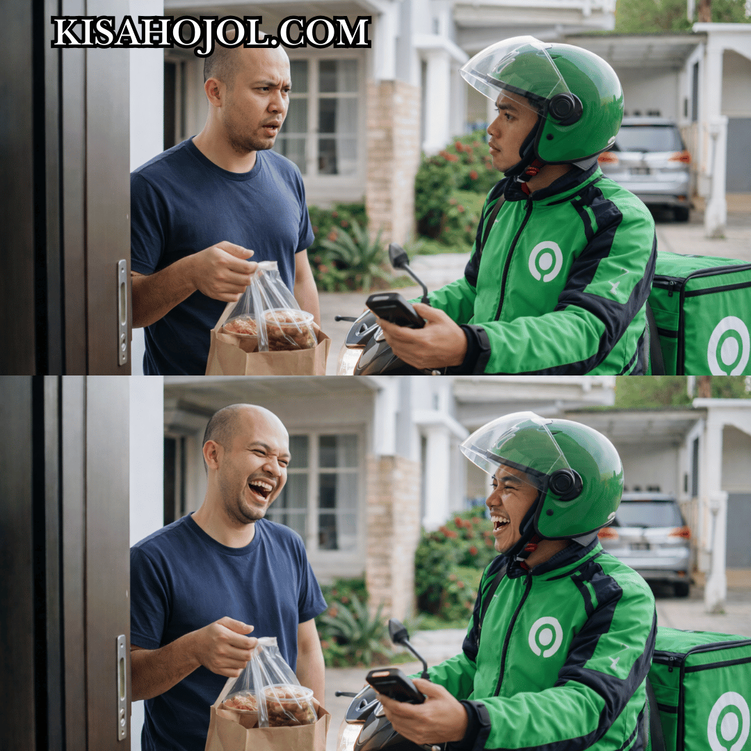 Kisah Lucu Driver Ojol Salah Kirim Makanan ke Rumah Orang